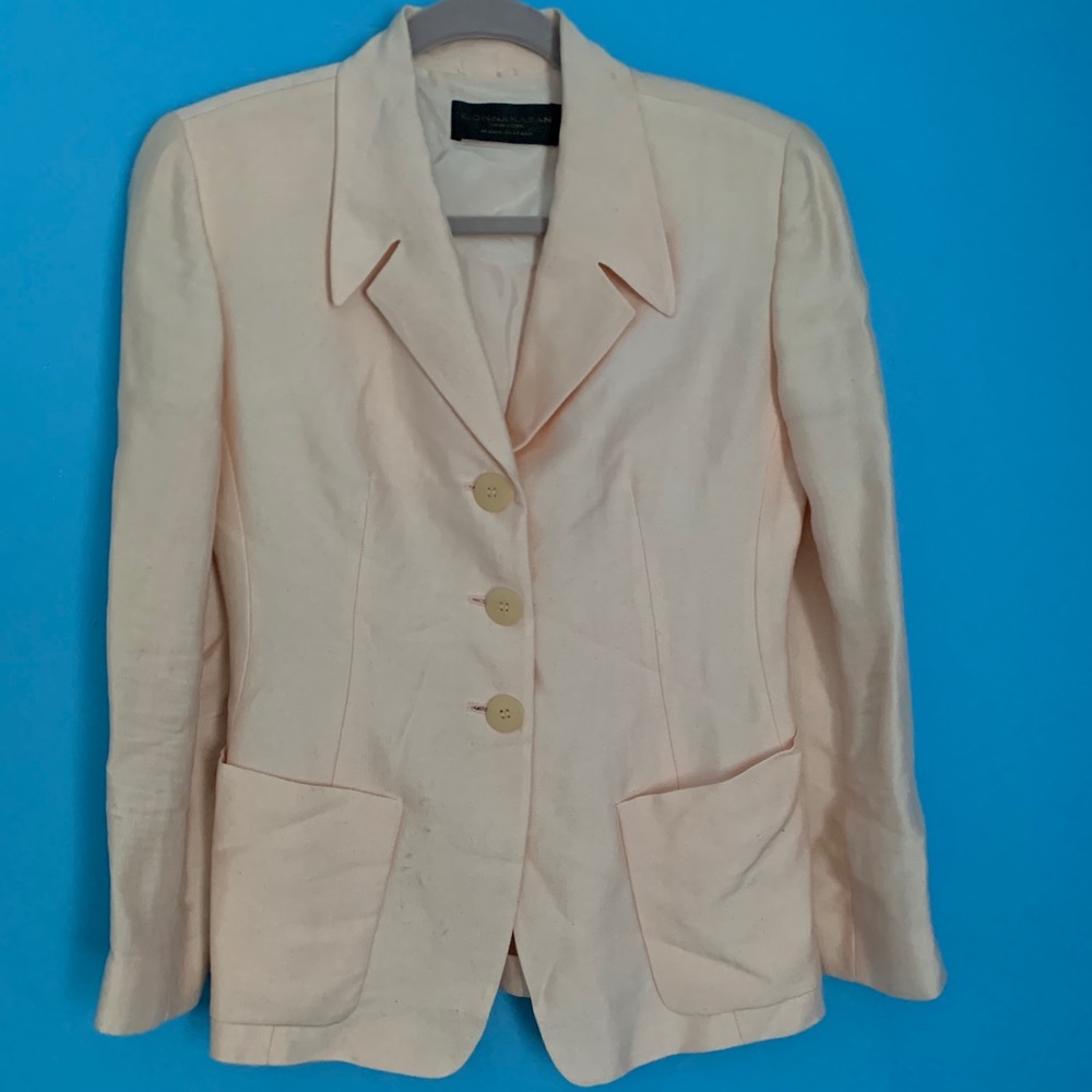 Donna Karan Black Label Vintage Pink Blazer Size 2